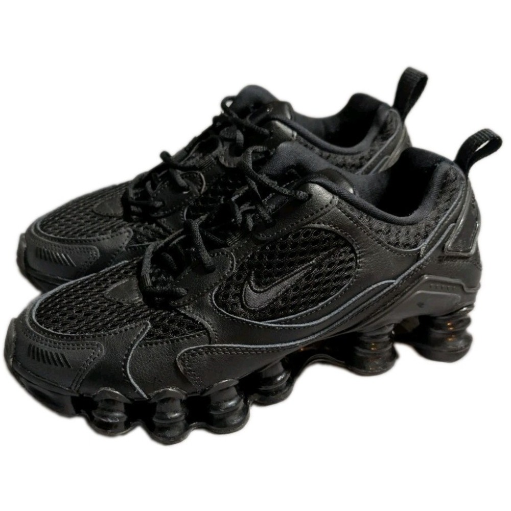 Nike Shox TL Nova Womens 6.5 Triple Black Shoes CV3602-001 Sneakers